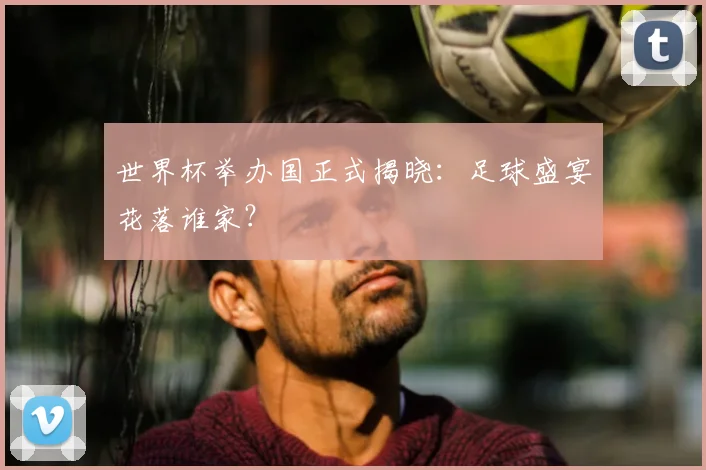 世界杯举办国正式揭晓:足球盛宴花落谁家?